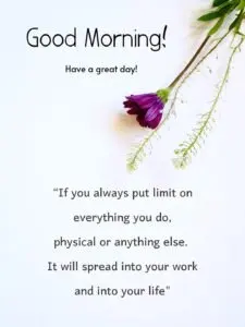 Inspiring good morning quote image