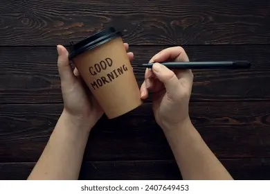 writing text good morning on 260nw 2407649453